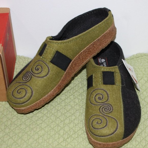 haflinger leather mule